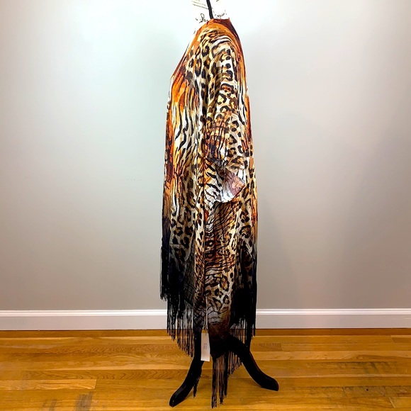 🔥Wild Thing Leopard Print Kimono Duster NWT - Picture 7 of 8